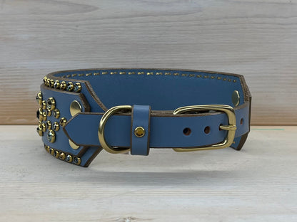 Periwinkle/Bronze Cabri with Leash 14-16"
