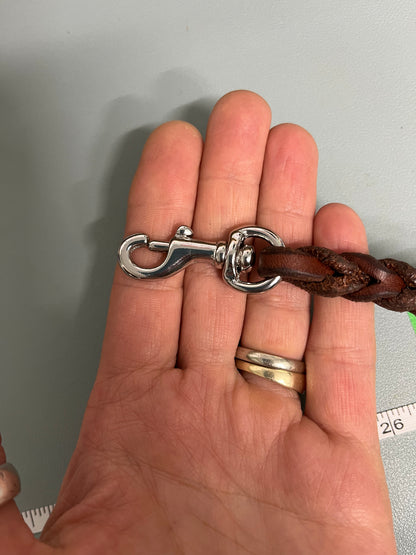 Extra Fancy 3/8" Leash Green/Brass 3'