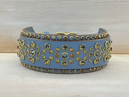 Periwinkle/Bronze Cabri with Leash 14-16"